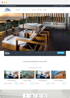 Kho giao diện thiết kế website khách sạn đa dạng của SapoWeb cung cấp